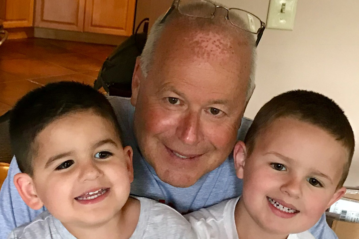 pancreatic cancer patient Anthony Rafaniello and his grandsons
