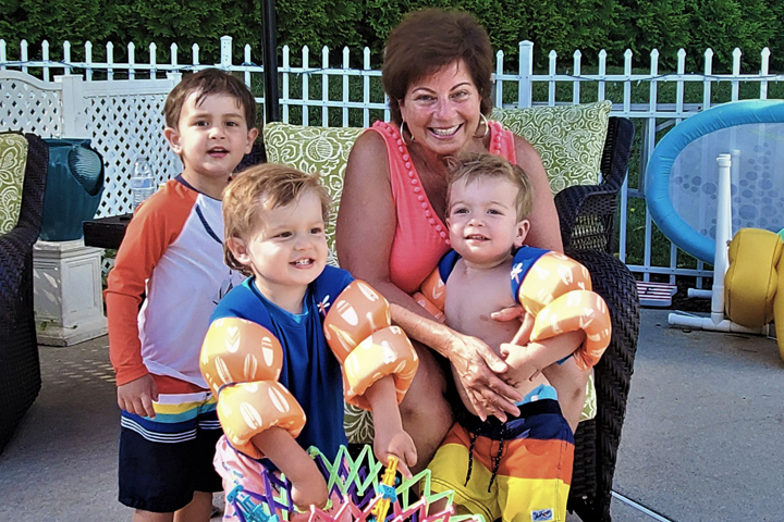 pancreatic cancer patient Gina Harrison and her grandsons