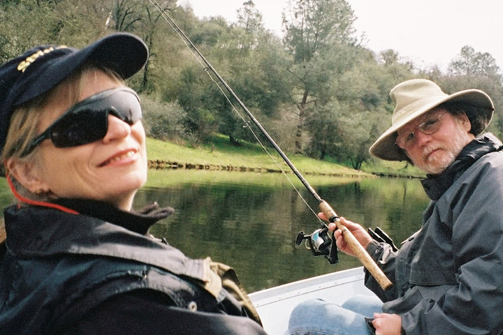 long-term survivor Lee Ringuette and his wife, fishing