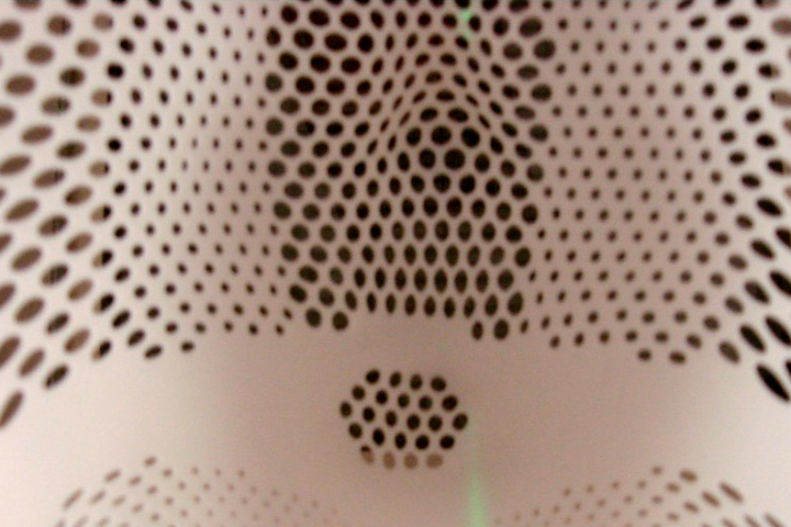 White net mask in close up