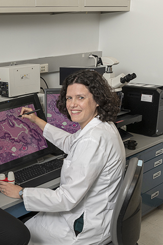 Pathologist Dr. Laura Wood