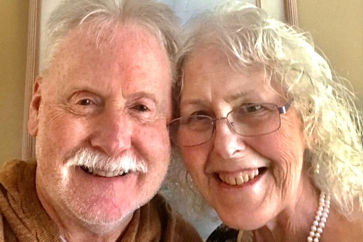 pancreatic cancer patient Susan Hoopengarner and her husband.