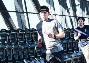 Daniel Greenstein, member of the Let's Win New York City Marathon team