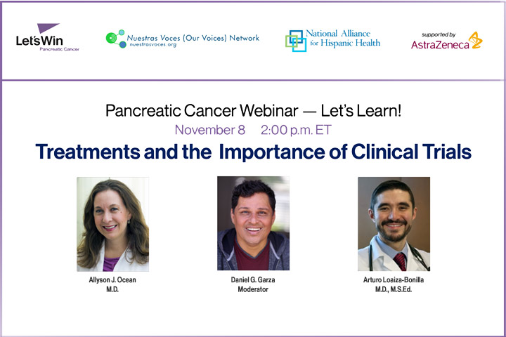 Cover image for Treatments and Clinical trials webinar