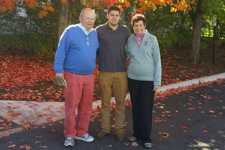 Rory Nizolek and his grandparents
