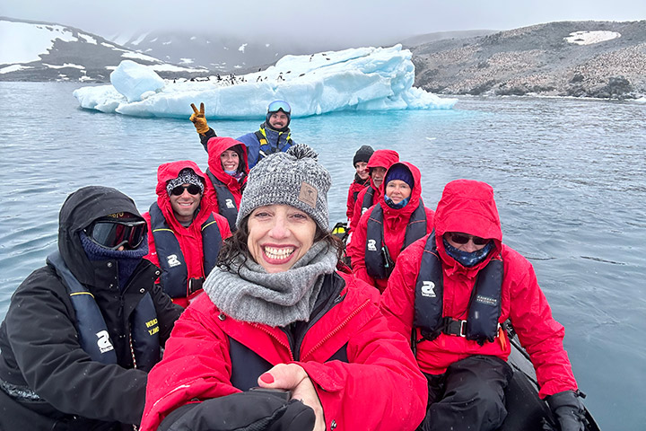 Janice Canfield in the Antarctic
