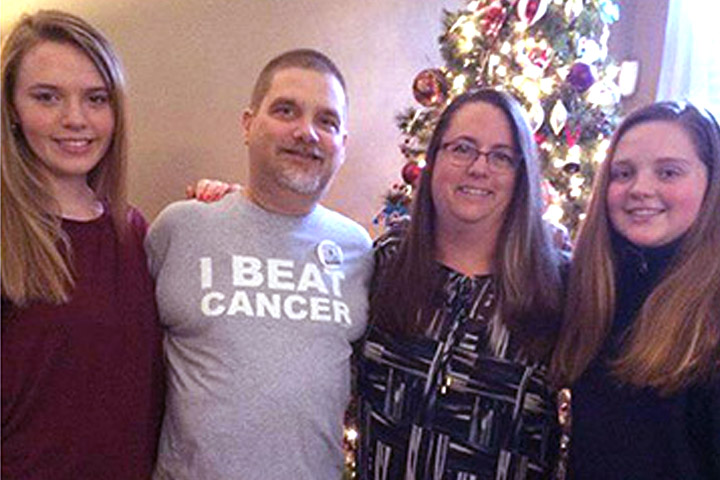 Pancreatic cancer patient Greg Jacobson and family