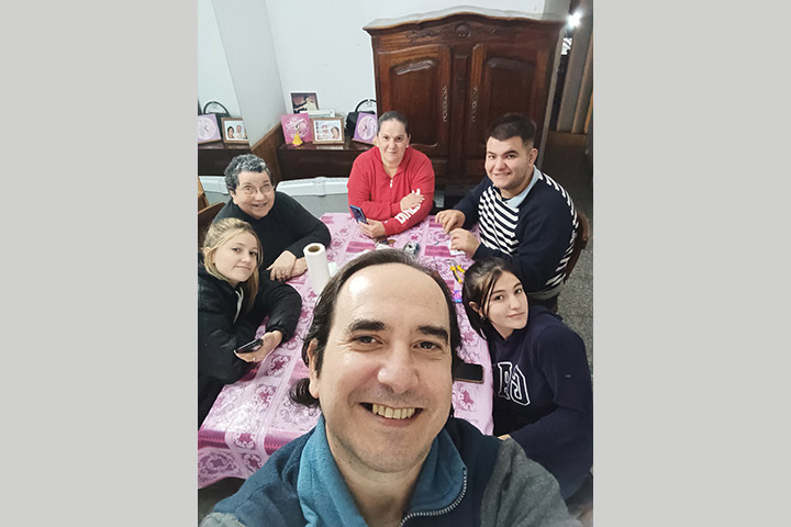 Eduardo Servin and his family
