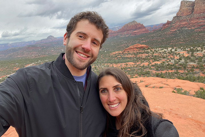 Ed Lavery and Friend in the desert