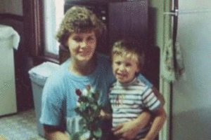 Dustin SItzmann and mom