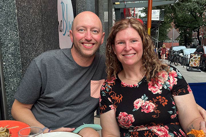 long-term survivor Ryan Dwars and his caregiver wife Brooke Dwars